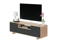Célia meuble tv gris chene L160 cm – Image 3
