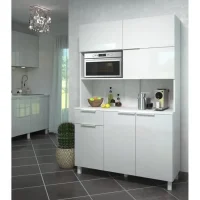 SAUL meuble cuisine couleur blanc L120
