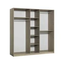 LINDA Armoire OAK/WALNUT Blanc