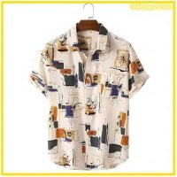 Berrykey Homme imprimé à l’encre hawaïenne T-Shirt
