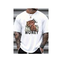 Lot De 3 T-Shirt 100% Coton à Manches Courtes Pour Hommes - Blanc/Bleu/Gris – Image 4