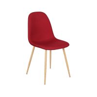 Bevok chaise rouge TISSU