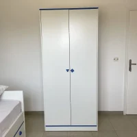 SANDRA – Armoire pour enfant – Blanc / Bleu