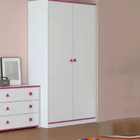 SANSA – Armoire pour enfant – Blanc / violet