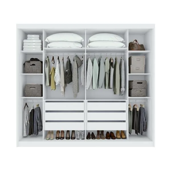 Toronto armoire 2 portes coulissantes blanche – Image 2