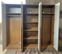 MARFA – Armoire 6 portes chêne blanc – Image 2