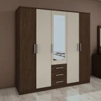 MIAMI Armoire / IMBUIA CL/OFF BLANC