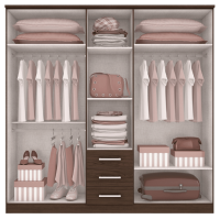 MIAMI Armoire / IMBUIA CL/OFF BLANC – Image 2