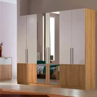 MARFA – Armoire 6 portes chêne blanc