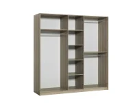 LINDA Armoire OAK/WALNUT Blanc – Image 2